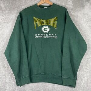 Vintage 90s Green‎ Bay Packers Sweatshirt Mens XL Green Salem Sportswear